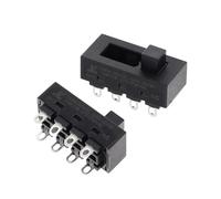 Interrupteur coulissant à bascule, 3 positions, 8 broches, 12A, 250V, LQ-103H(5PCS)