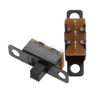 Interrupteur coulissant Ss12F15G3-G7 (1P2T), 2e vitesse, 3 broches, petit interrupteur à bascule Vertical, noir, sans oreille fixe, 19.6x5.8x5H, 50 pièces(K014a004-G7)