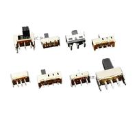 Interrupteur coulissant SS13F06 SS/SK-22, 10 pièces, bande de fluctuation à engrenage coulissant, fichier 2/3, simple, double, horizontal, alimentation électrique(DVPCOPM-SL)