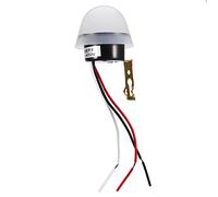 Interrupteur crépusculaire automatique 10A 12V/220V, Photocellule pour éclairage extérieur, Détecteur de nuit pour maison et garage