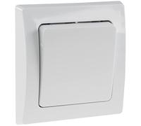 Interrupteur croisé DELPHI 250V ~ / 10A, encastré blanc, interrupteur
