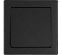 Interrupteur croisé encastré 250V 10A IP20 noir mat