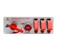 Interrupteur D’allumage Voiture de Course 20a 12v en Alliage D’aluminium | Installation Facile, Capots de Sécurité, pour Circuits Auxiliaires et Coupure Rapide en Véhicule DIY