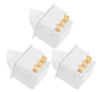 Interrupteur D’éclairage de Porte de Réfrigérateur 3 Broches | Commande Automatique Lumière, Structure Mécanique, Point de Contact D’éventail, Blanc