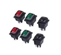 Interrupteur d'alimentation à bascule haute puissance étanche à l'huile, monobloc, 30 A, KCD4, 2e/3e vitesse, point argenté, 30 A(Ivory)