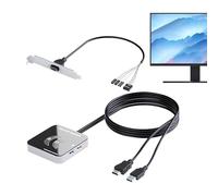 Interrupteur d'alimentation de bureau : bouton hôte PC, connecteur USB3.0/USB2.0 haute vitesse 5 Gbps, composant d'ordinateur universel | Accessoire de rechange de bureau pour offici