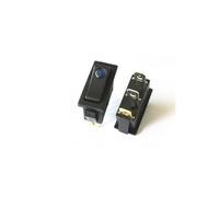 Interrupteur d'alimentation for appareils électroménagers, bouton d'éclairage intégré, 2 vitesses, 3 broches, 1 pièce, KCD3(KCD3 blue)