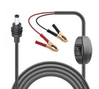Interrupteur d'alimentation intégré Starlink pour mini câble CC 3 m | Direct for battery connection, 3m length, 12V-48V input, for crocodiles, on/off switch control