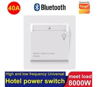Interrupteur d'alimentation intelligent Bluetooth Tuya avec carte pour hôtels