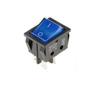 interrupteur d'alimentation, Interrupteur à bascule, interrupteur KCD4 3 positions 16A 250VAC 20A 125VAC multicolore(Blue On-off)