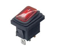 Interrupteur d'alimentation marche/arrêt 3 positions, 1 pièce, RS601BK-101N011RB, 21 x 15 mm, 15/10 (A), 125/250 V CA, revêtement étanche, interrupteur à bascule