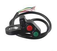 Interrupteur d'alimentation ON OFF 22 mm pour moto, scooter électrique, compatible avec tubes de 2,2 cm pour câblage de phare et clignotant