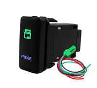 Interrupteur d'alimentation pour Barre Lumineuse compresseur auxiliaire Marche/arrêt, Convient pour Toyota Tacoma, FJ Cruiser, Highlander Bouton Poussoir(Fridge)