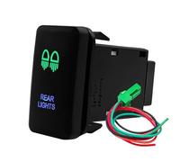 Interrupteur d'alimentation pour Barre Lumineuse compresseur auxiliaire Marche/arrêt, Convient pour Toyota Tacoma, FJ Cruiser, Highlander Bouton Poussoir(Rear Lights)