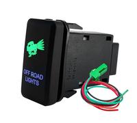 Interrupteur d'alimentation pour Barre Lumineuse compresseur auxiliaire Marche/arrêt, Convient pour Toyota Tacoma, FJ Cruiser, Highlander Bouton Poussoir(Off Road Lights)