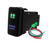 Interrupteur d'alimentation pour Barre Lumineuse compresseur auxiliaire Marche/arrêt, Convient pour Toyota Tacoma, FJ Cruiser, Highlander Bouton Poussoir(Reverse Lights)