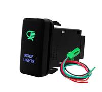 Interrupteur d'alimentation pour Barre Lumineuse compresseur auxiliaire Marche/arrêt, Convient pour Toyota Tacoma, FJ Cruiser, Highlander Bouton Poussoir(Roof Lights)