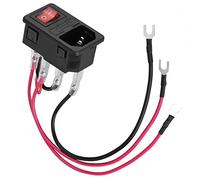 Interrupteur D'alimentation pour Imprimante 3D, Prise Alimentation 3 Broches de Type U 10A 220V/110V, Interrupteur à Bascule Prise de Courant Prise de Module D'entrée avec un Fusible