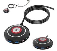 Interrupteur d'alimentation pour PC - Bouton d'alimentation - Interrupteur de redémarrage du boîtier PC de bureau - Bouton marche/arrêt de 1,6 m sur la carte mère de la télécommande externe