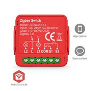 Interrupteur d'alimentation SmartLife | Zigbee 3.0 | 2x100W | Connexion des bornes | Application disponible pour : Android™ / IOS
