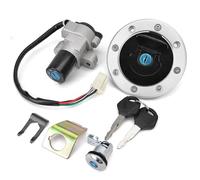 Interrupteur d'allumage Accessoires Moto, Serrure De Contact, Jeu Clés pour Bouchon Réservoir pour Suzuki GS500 2001-2012 2011 2010 2009 2008 2007 2006 2005 2004