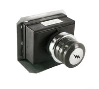 Interrupteur d'allumage avant pour Weber 56514 6511001 | Boîtier en plastique, finition noire, comprend pour bouclier thermique, anneau de verrouillage à bouton-poussoir