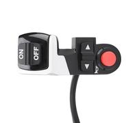 Interrupteur d'allumage de 22,5 mm de diamètre, 3 en 1 : klaxon, Clignotants, feu arrière, Bouton de Commande pour Moto, vélo électrique, VTT, VAE et Scooter.