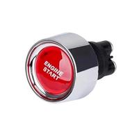 Interrupteur d'allumage de moteur de voiture 12 V 50 A 3 broches SPST bouton-poussoir momentané sans clé interrupteurs de démarrage ON OFF adaptés(Red)