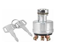 Interrupteur d'allumage de tracteur, interrupteur de démarrage à clé avec 6 pinces à bornes, 2 clés adaptées pour SK200-3 SK200-5