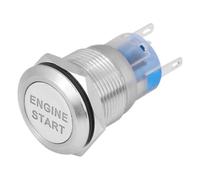 Interrupteur d'allumage de voiture, kit de démarrage à bouton-poussoir, commande de démarrage et d'arrêt avec anneau de protection en métal, ensemble d'accessoires de garniture en métal de haute