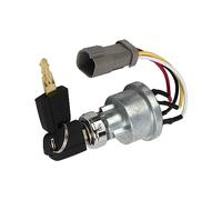 Interrupteur D'allumage du Moteur, Verrouillage de L'Interrupteur D'allumage avec 2 Clés, Interrupteur de Démarrage D'allumage, 110-7887 Compatible avec les Modèles de Chargeuse