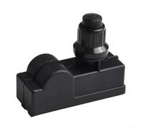 Interrupteur d'allumage électronique pour chauffage de terrasse à gaz avec bouton poussoir et module d'allumage pour poêle à feu extérieur Noir résistant à la chaleur (NB700B1)