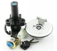 Interrupteur d'allumage Interrupteur D'allumage Moto Verrouillage Réservoir Carburant, Couvercle De Siège Serrures Clé Incluse pour H-Onda X4 CB1300 1997 1998 1999 2000 Accessoires Remplacement