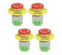 Interrupteur d'arrêt 22mm 10A Verrouillage Self-Locking | Mécanisme verrouillage , coupure circuit instantanée, pour réponse critique, sécurité maximale