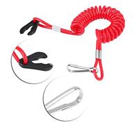 Keenso Interrupteur D'arrêt De Moteur Clé Cordon Retenue Bateau Hors Bord Allumage d'urgence Clip Corde