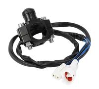 Interrupteur d'arrêt du moteur de moto compatible avec l'équation Lumières S et X Modèles Bouton de corne noir Muisse de guidon start City Stop Universal Fit