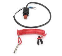 Interrupteur d'arrêt d'urgence avec attache de sécurité pour hors-bord Yamaha 15-40HP 2 temps - 6E9-82575-09 - Interrupteur de sécurité hors-bord, interrupteur d'attache, accessoires hors-bord Yamaha.