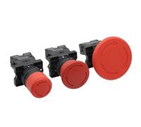 Interrupteur d'arrêt d'urgence champignon rouge 1 pièce XB2-ES542 XB2-ES442 XB2-ES642 22 mm NC N/C interrupteur à bouton-poussoir 600 V 10 A(642)