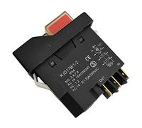 Interrupteur d'arrêt d'urgence, Interrupteur électromagnétique à bouton-poussoir KJD17B 6 broches AC250 V 15 A