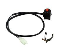 Interrupteur D'arrêt D'urgence Universel Moto Bouton Poussoir Pour Rouge Klaxon Démarreur Moto Tout-terrain Double Sport Pour Guidon 22 Mm Interrupteur D'allumage D'allumage de Guidon