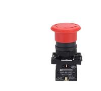 Interrupteur d'arrêt Interrupteur à bouton poussoi Bouton d'arrêt d'urgence XB2-ES542 NC 22 mm 1 pièce/5 pièces/10 pièces(10pcs)