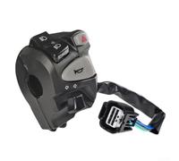 Interrupteur d'arrêt tout-terrain pour VTT 22 mm pour moto tout-terrain | Convient aux barres de 22 mm, remplacement direct pour Honda Click 150, montage latéral gauche, câblage facile
