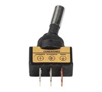 Interrupteur de 12 mm avec lumière LED 24 V CC pour voiture, camion, bateau | Indicateur LED bleu, s'allume lors de la mise sous tension, visibilité claire dans l'obscurité, dimensions d'encastrement de