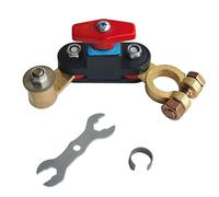 Interrupteur de Batterie 12V/24V en Cuivre Pur avec Connexions Rotatives à 180°, Coupe-Circuit pour Voiture, Camion, Bateau, Camping-car - Protection contre la Décharge Parasite