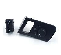 Interrupteur de bouton de commande de rétroviseur électrique de porte côté conducteur Trjgtas pour VW pour Volkswagen Caddy pour Touran 2005-2015 OE: 1T1 959 552 / 1T1959552 (Color : Blanc)