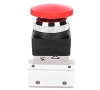 Interrupteur de bouton rouge de soupape mécanique pneumatique pour l'équipement mécanique G1 / 8