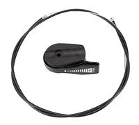 Interrupteur de câble d'accélérateur, kit de remplacement de commande universel en plastique de 65 '' pour tondeuses à gazon de jardin avec câble d'accélérateur de 165 cm de long pour la(Noir)