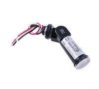 Interrupteur de capteur de cellule photoélectrique pour contrôle extérieur du crépuscule à l'aube - 120 V AC, charge nominale de 1800 W, support pivotant, en polycarbonate résistant à la pluie