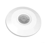 Interrupteur de capteur de plafond réglable à infrarouge pour fenêtre - Capteur de mouvement infrarouge à 360 degrés - Temps de retard pour le contrôle de l'éclairage intérieur