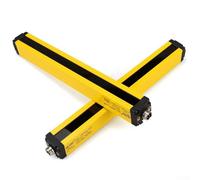 Interrupteur de capteur de rideau lumineux - Espacement optique de 40 mm, écran de sécurité IP65 pour automatisation industrielle, pour machines et robots CNC, 4/6/8/10 (20 mm, 10 faisceaux)